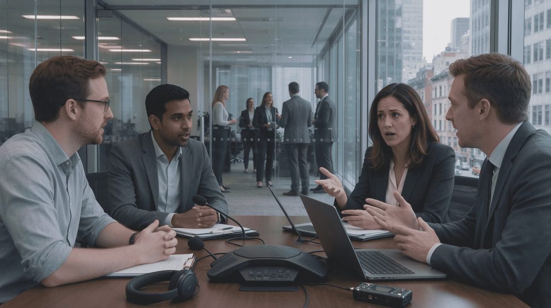Participants who struggle to process rapid speech can use the live transcript to confirm owners, deadlines, and next steps before the meeting ends
